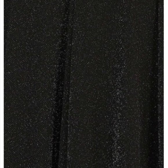 Metallic Sparkle Mock Neck Midi Dress Size Small Black NWT - Picture 6 of 9